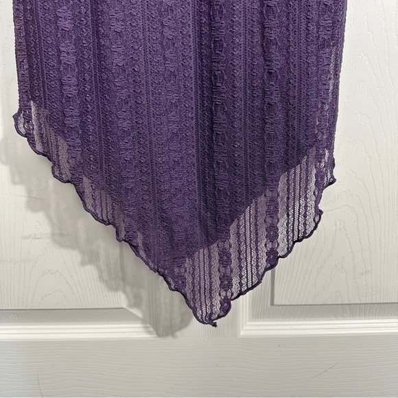 Urban Outfitters Nikita Lace Hanky Hem midi dress, purple, sz S, NEW - Picture 9 of 16